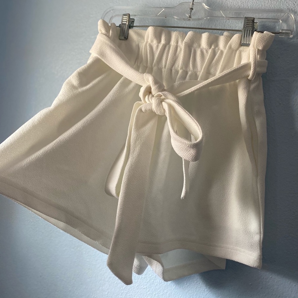 High Waisted White Shorts Women